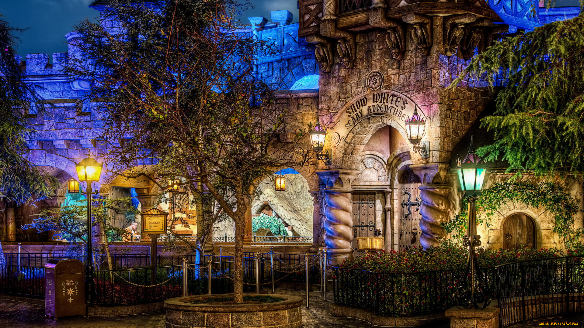 города, диснейленд, сша, калифорния