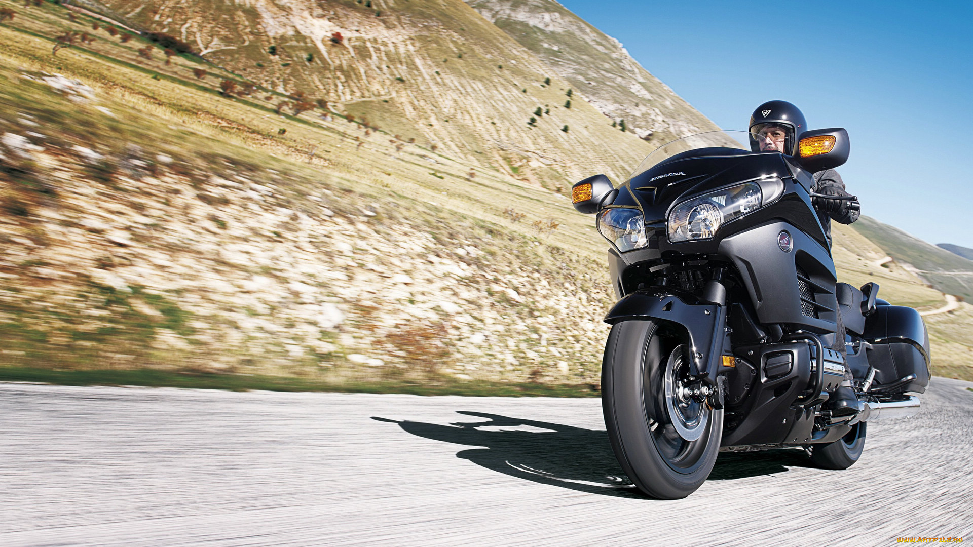 мотоциклы, honda, motorcycle, f6b, gold, the, wing