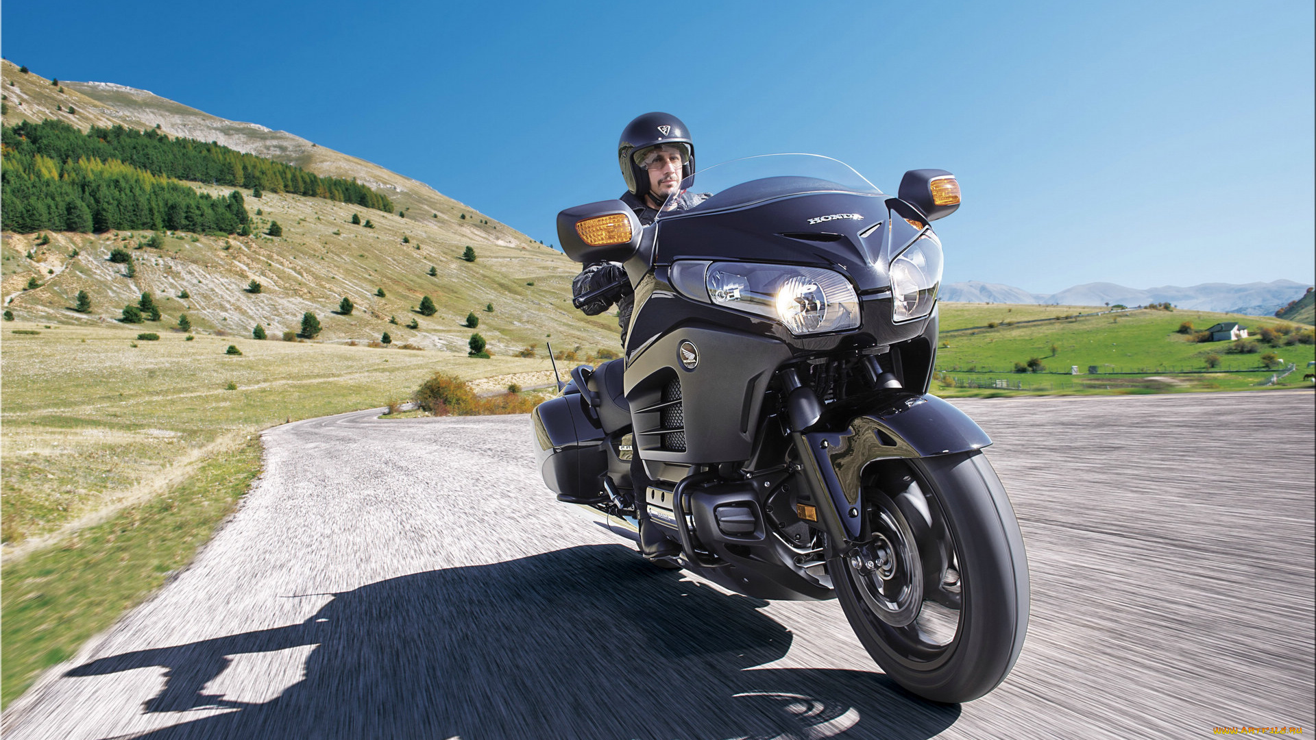 мотоциклы, honda, motorcycle, f6b, gold, the, wing