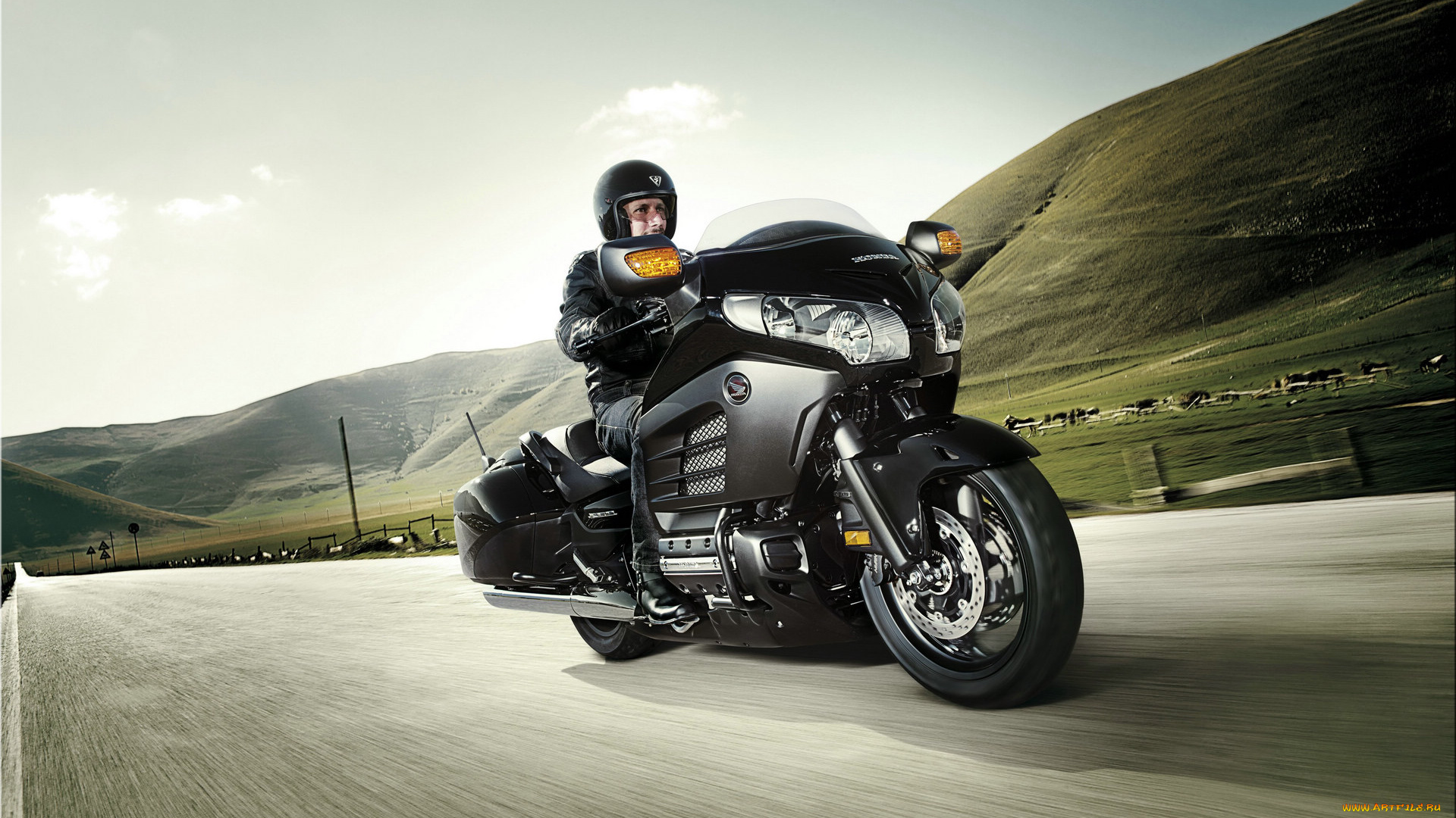 мотоциклы, honda, motorcycle, f6b, gold, the, wing