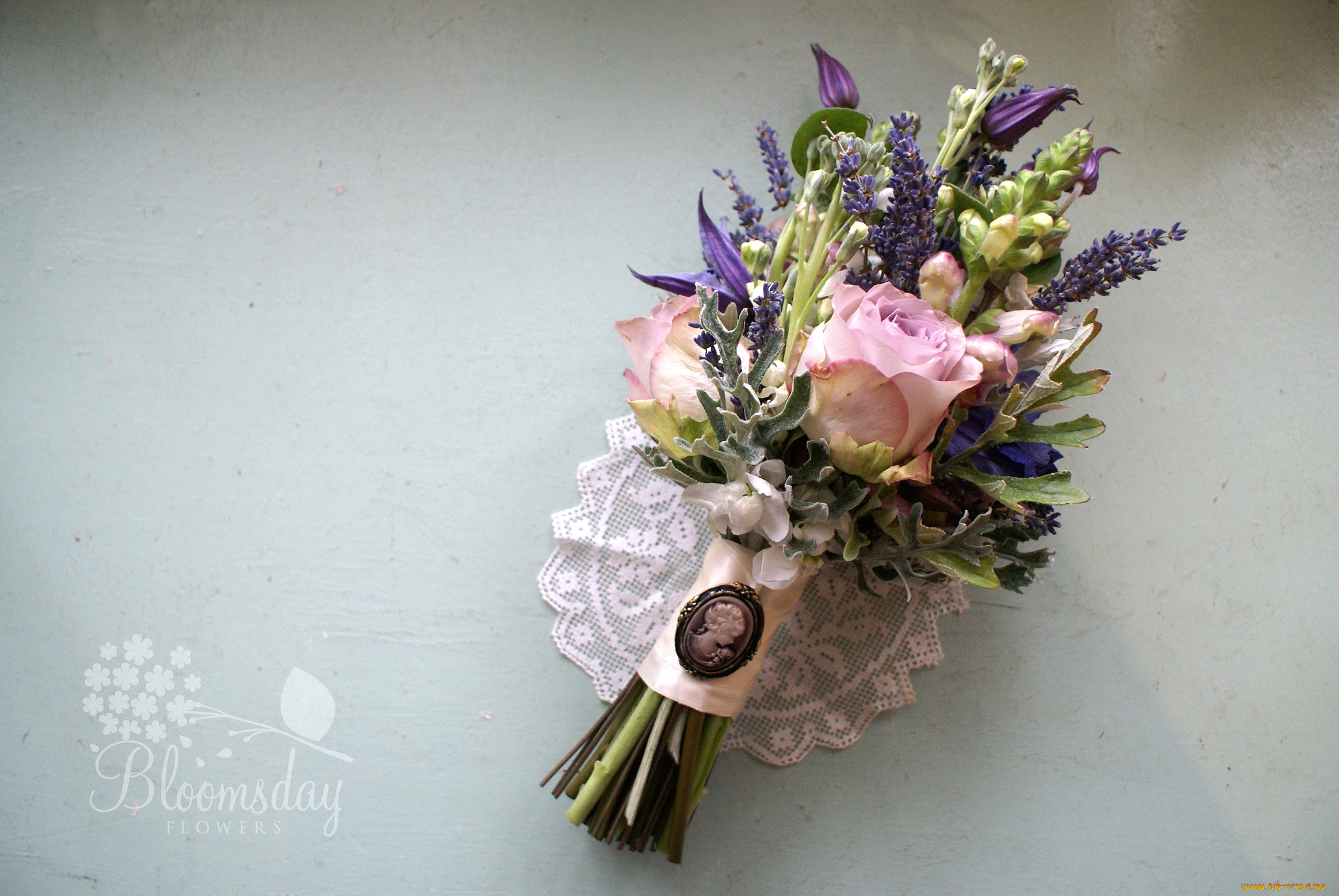 цветы, букеты, композиции, камея, левкой, розы, лаванда