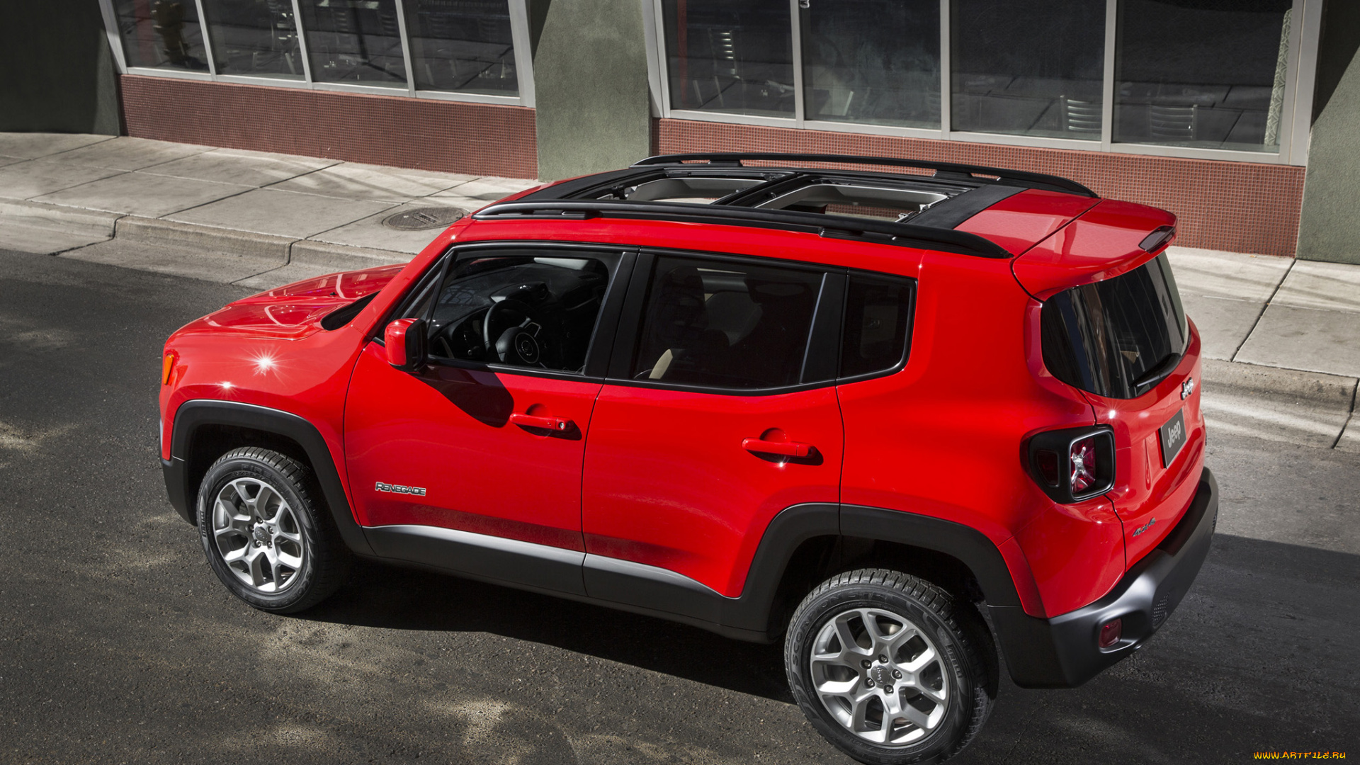 автомобили, jeep, красный, 2014, latitude, renegade