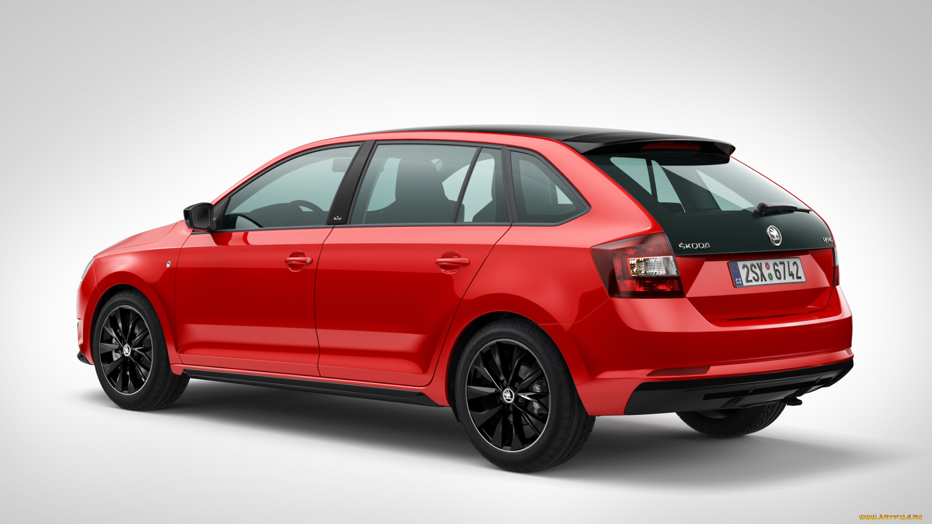 автомобили, skoda, 2014, красный, spaceback, rapid, monte, carlo