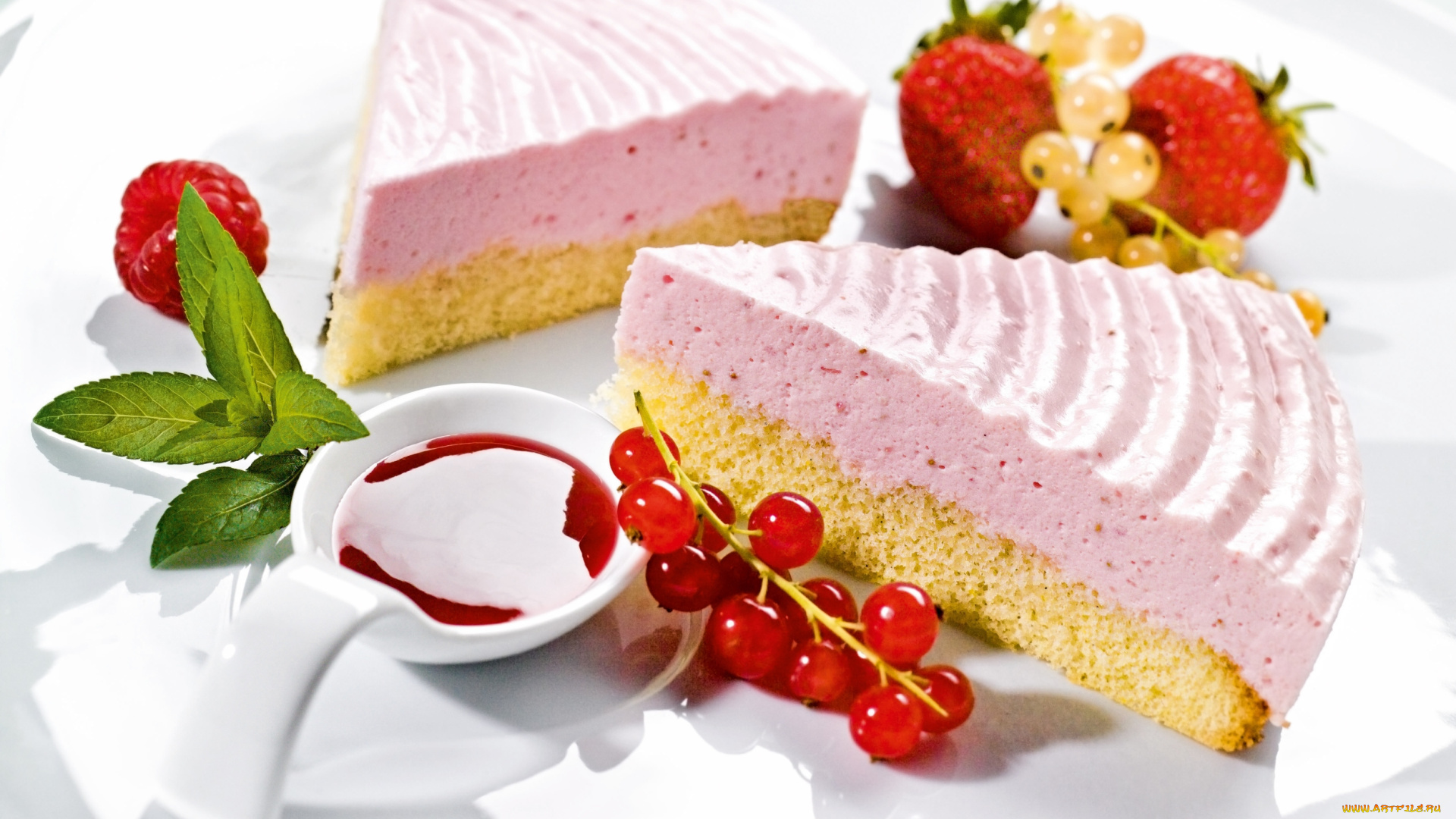 еда, торты, десерт, торт, пирожное, сладкое, клубника, малина