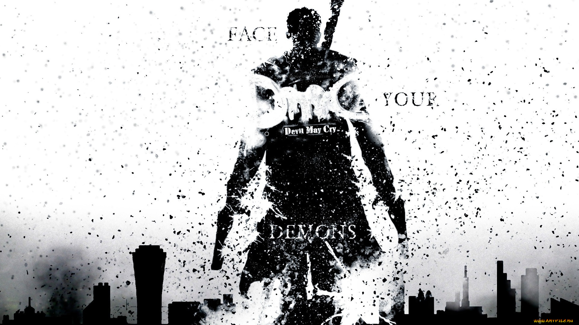 видео, игры, devil, may, cry, 4, devil, may, cry, dante, dmc, face, your, demons, wallpaper