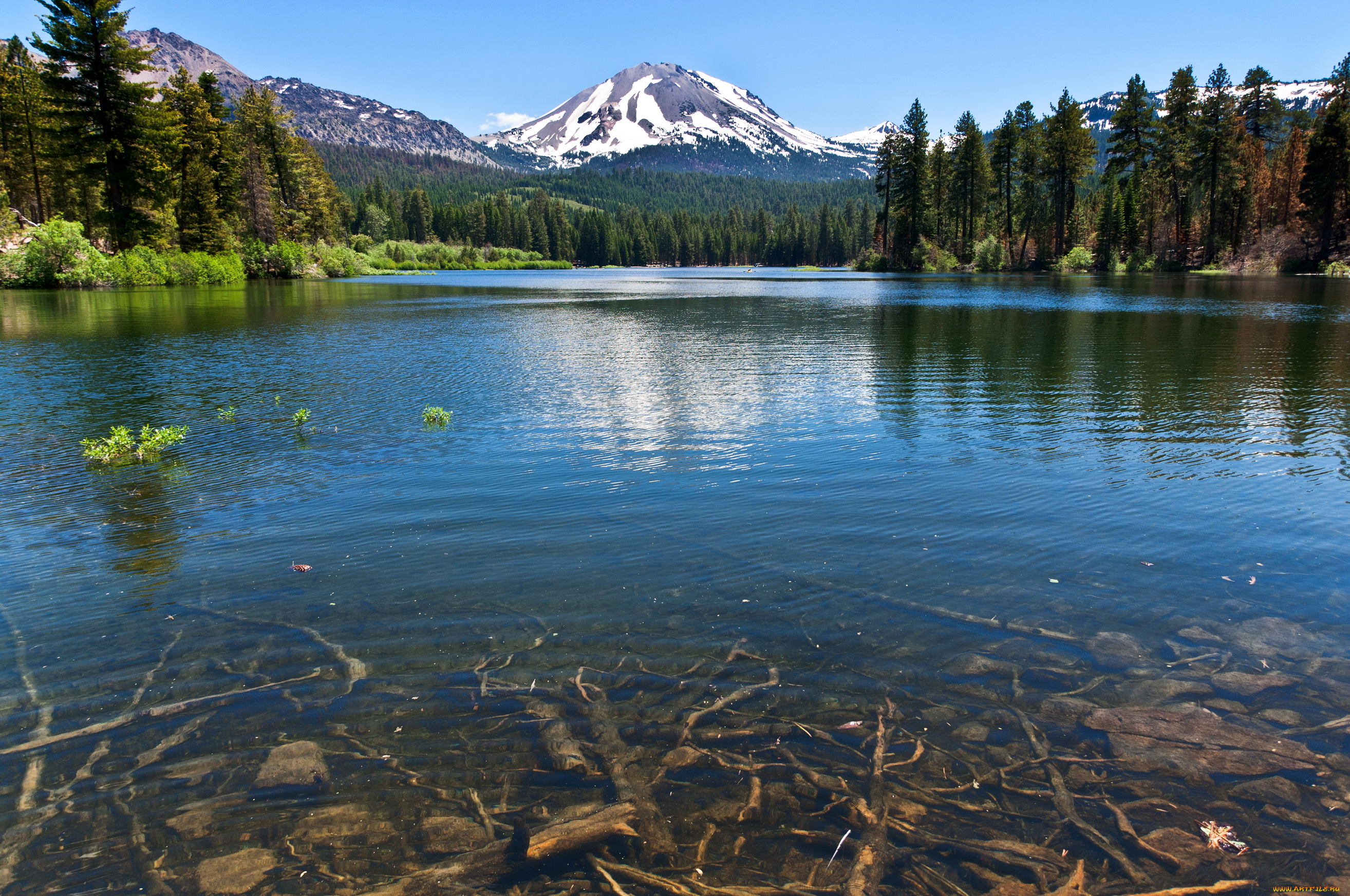 manzanita, lake, lassen, volcanic, national, park, сша, природа, реки, озера, парк, озеро, лес, сша, lassen, volcanic, lake, manzanita
