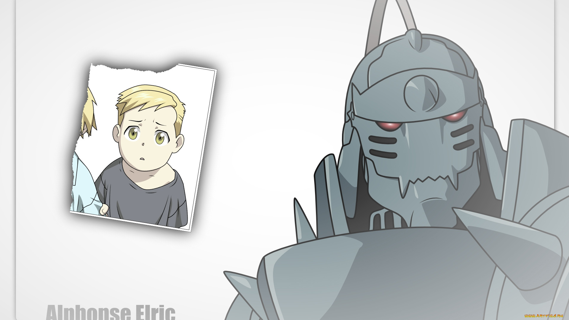 аниме, fullmetal, alchemist, fullmetal, alchemist, робот, портрет, alphonse, elric