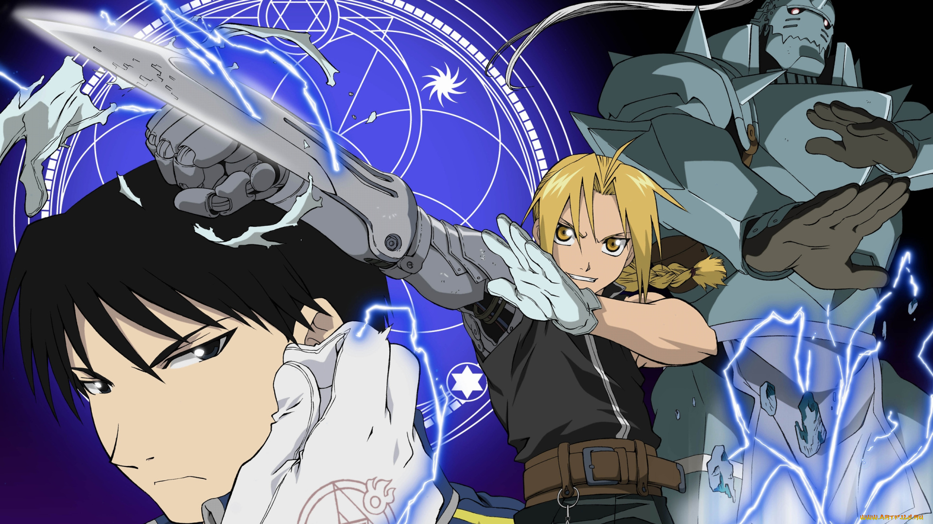 аниме, fullmetal, alchemist, roy, mustang, alphonse, elric, fullmetal, alchemist, edward