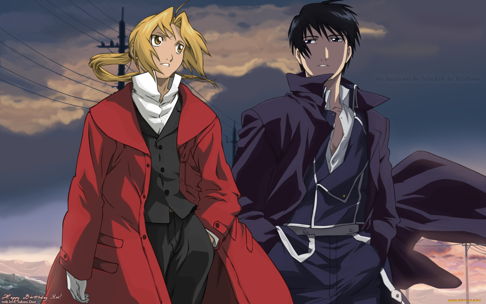 аниме, fullmetal, alchemist, edward, elric, roy, mustang, fullmetal, alchemist