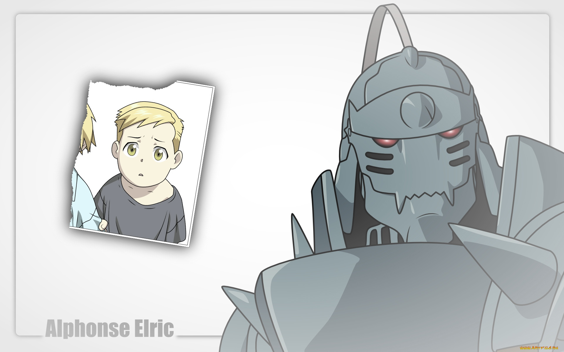 аниме, fullmetal, alchemist, fullmetal, alchemist, робот, портрет, alphonse, elric