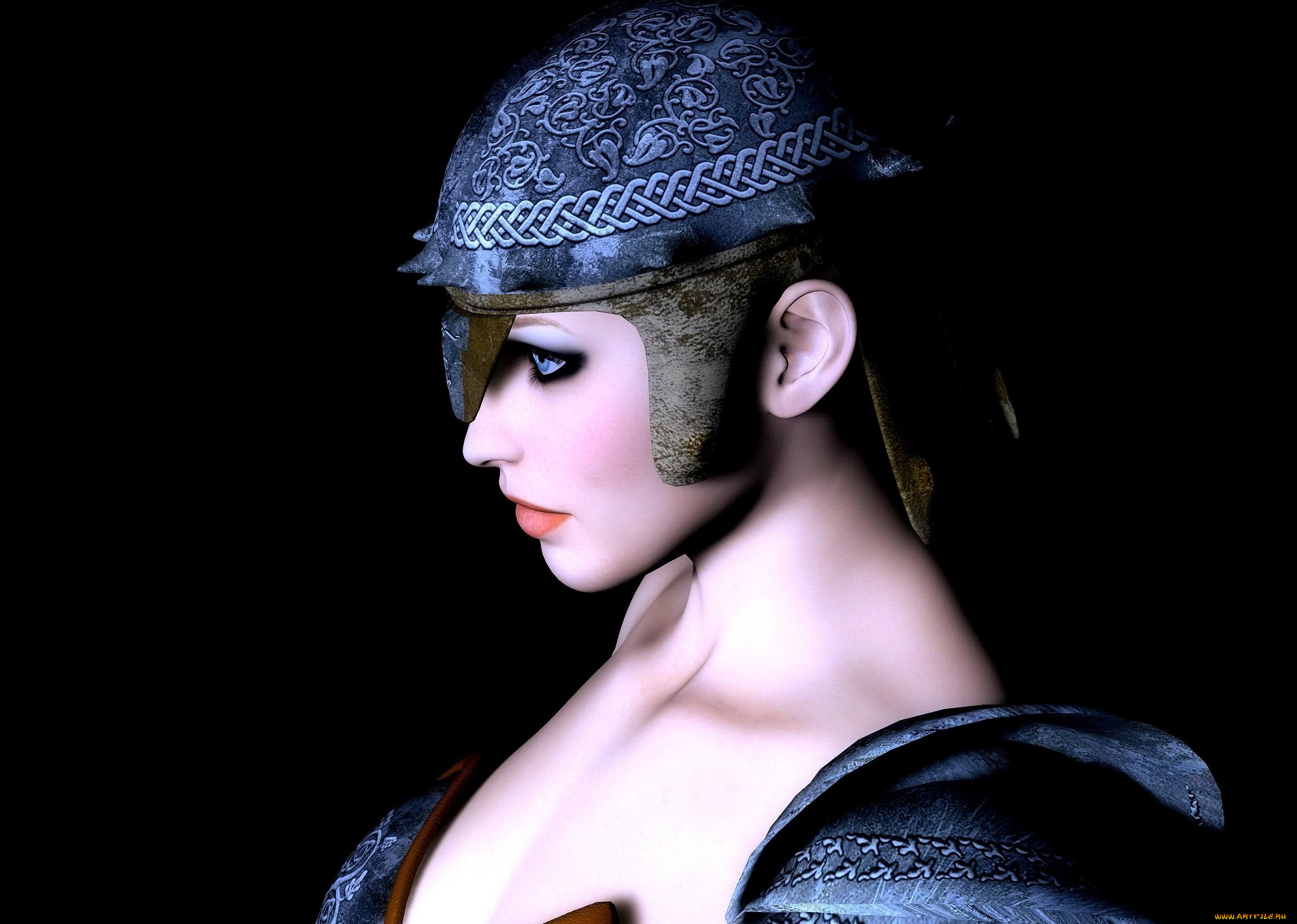 3д, графика, портрет, , portraits, взгляд, фон, девушка