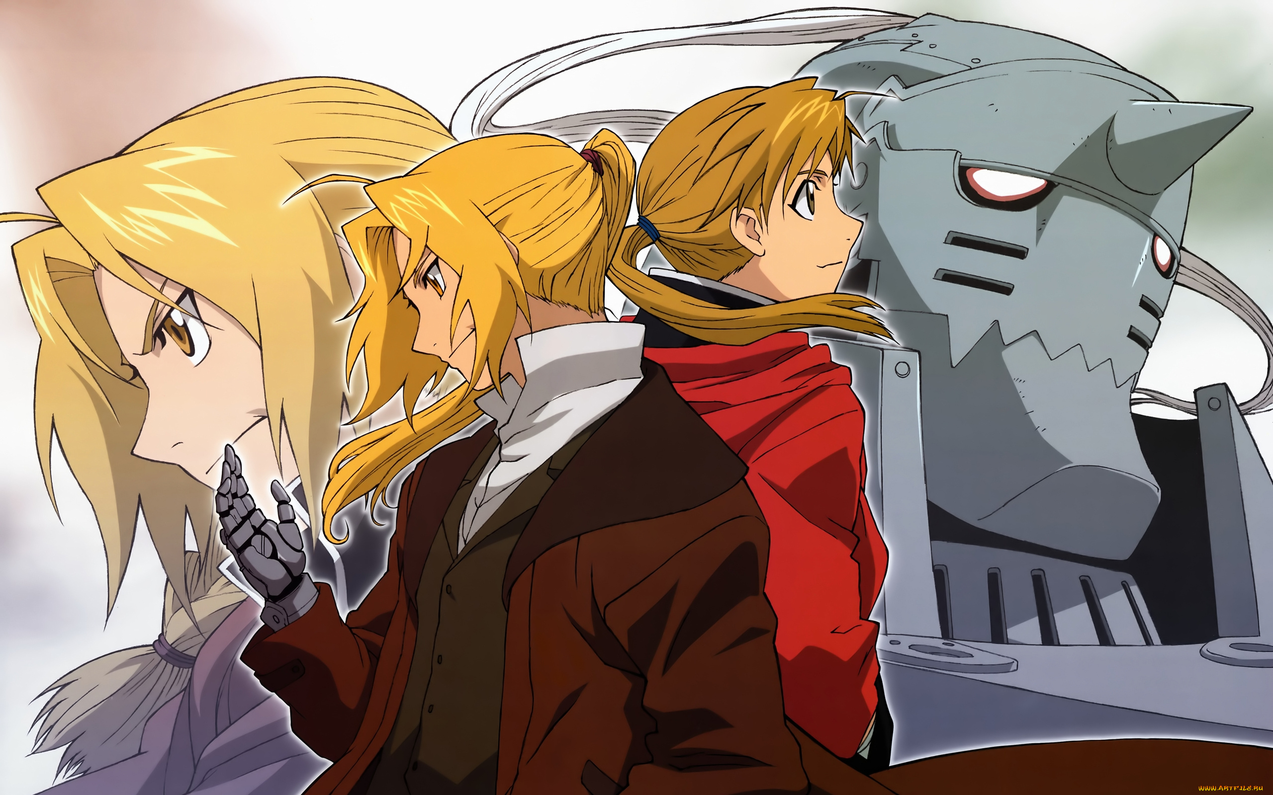 аниме, fullmetal, alchemist, alphonse, elric, девушка, парень, edward, fullmetal, alchemist