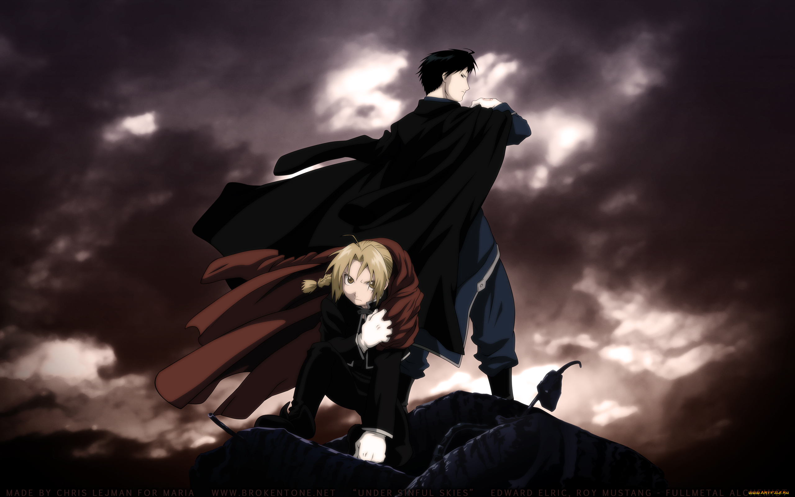 аниме, fullmetal, alchemist, roy, mustang, edward, elric, fullmetal, alchemist