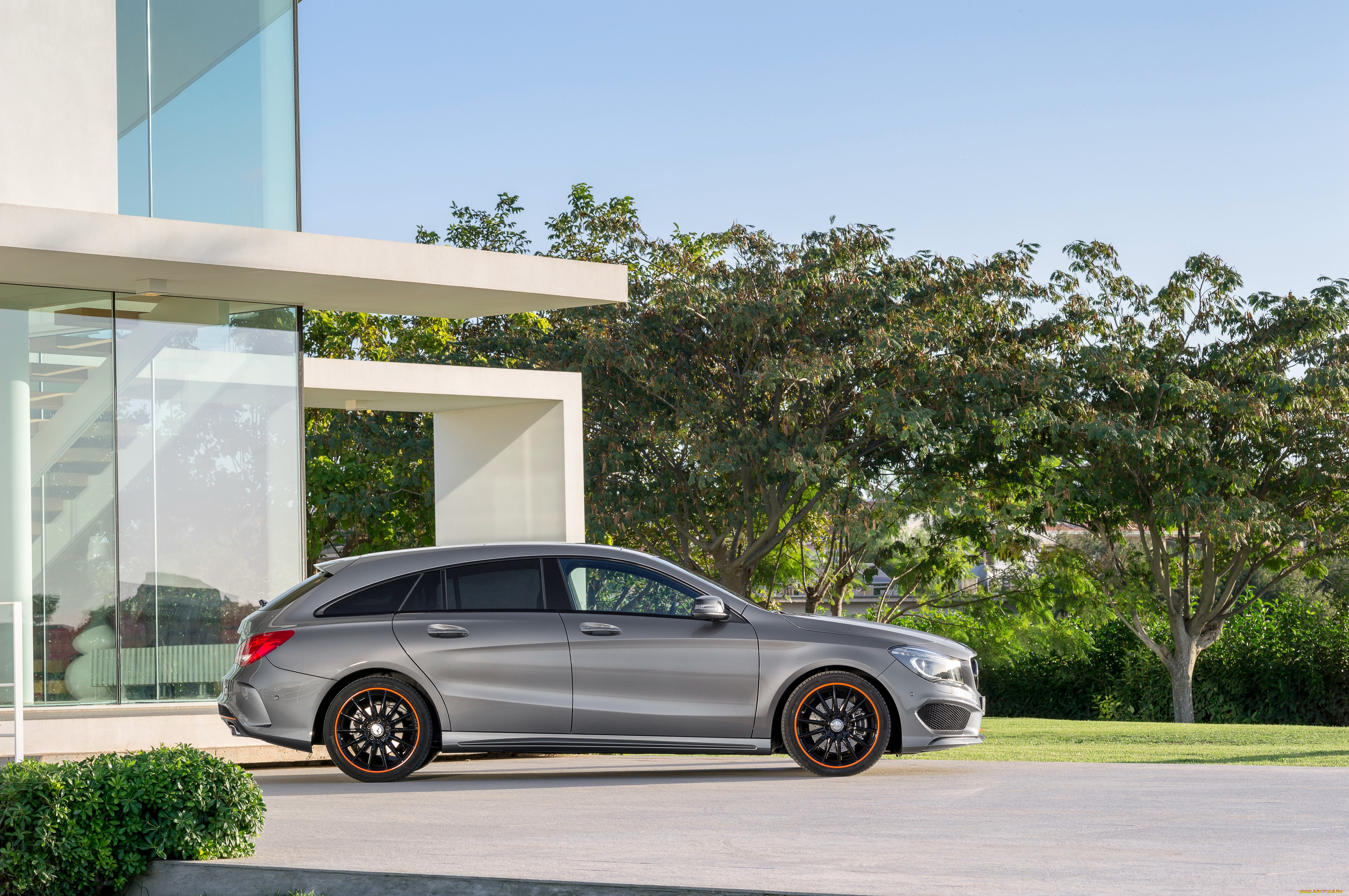 автомобили, mercedes-benz, brake, amg, shooting, tic, 4ma, 250, 2015г, x117, orange, art, cla, package, sports