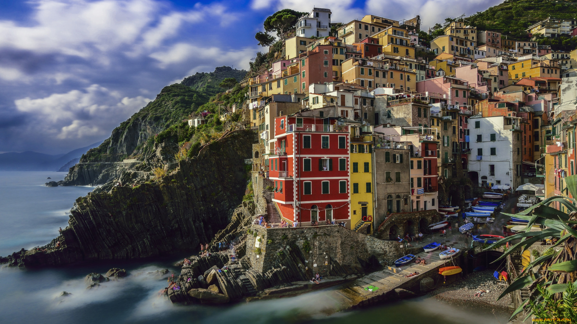 города, -, панорамы, побережье