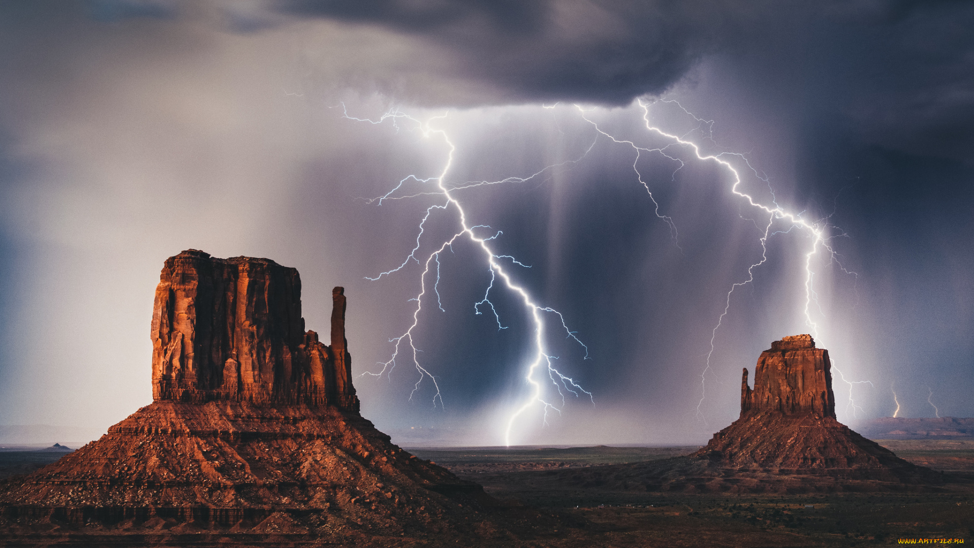 природа, молния, , гроза, шторм