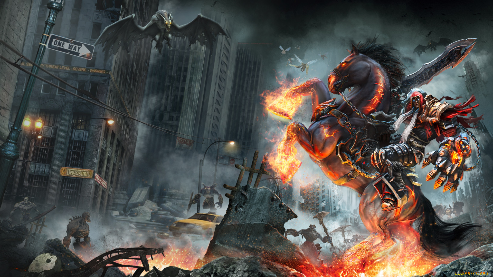 видео, игры, darksiders, , wrath, of, war, wrath, of, war, слешер, action, ролевая