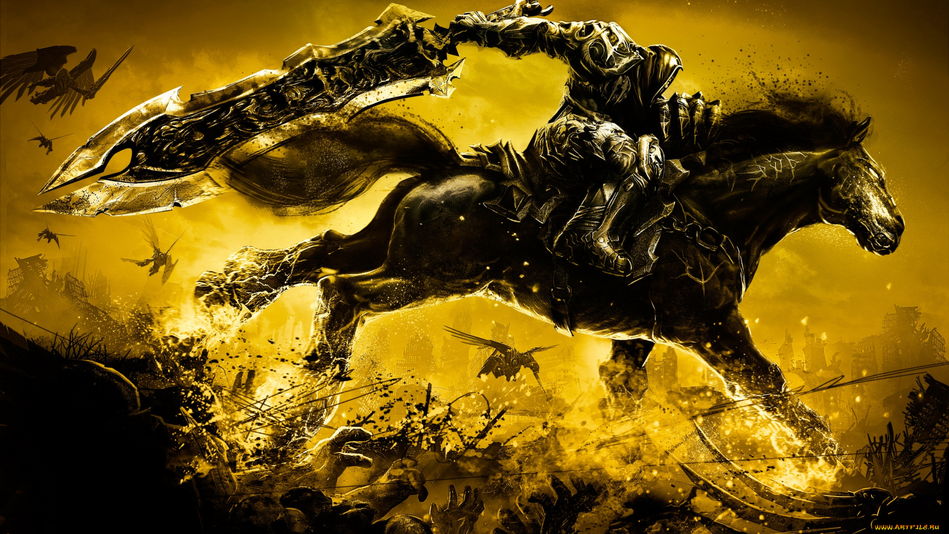 видео, игры, darksiders, , wrath, of, war, wrath, of, war, слешер, action, ролевая