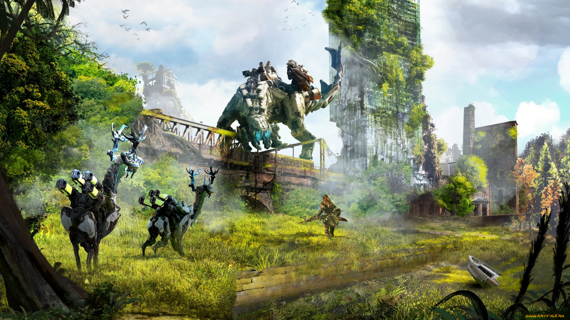 видео, игры, horizon, zero, dawn, horizon, zero, dawn, action, ролевая