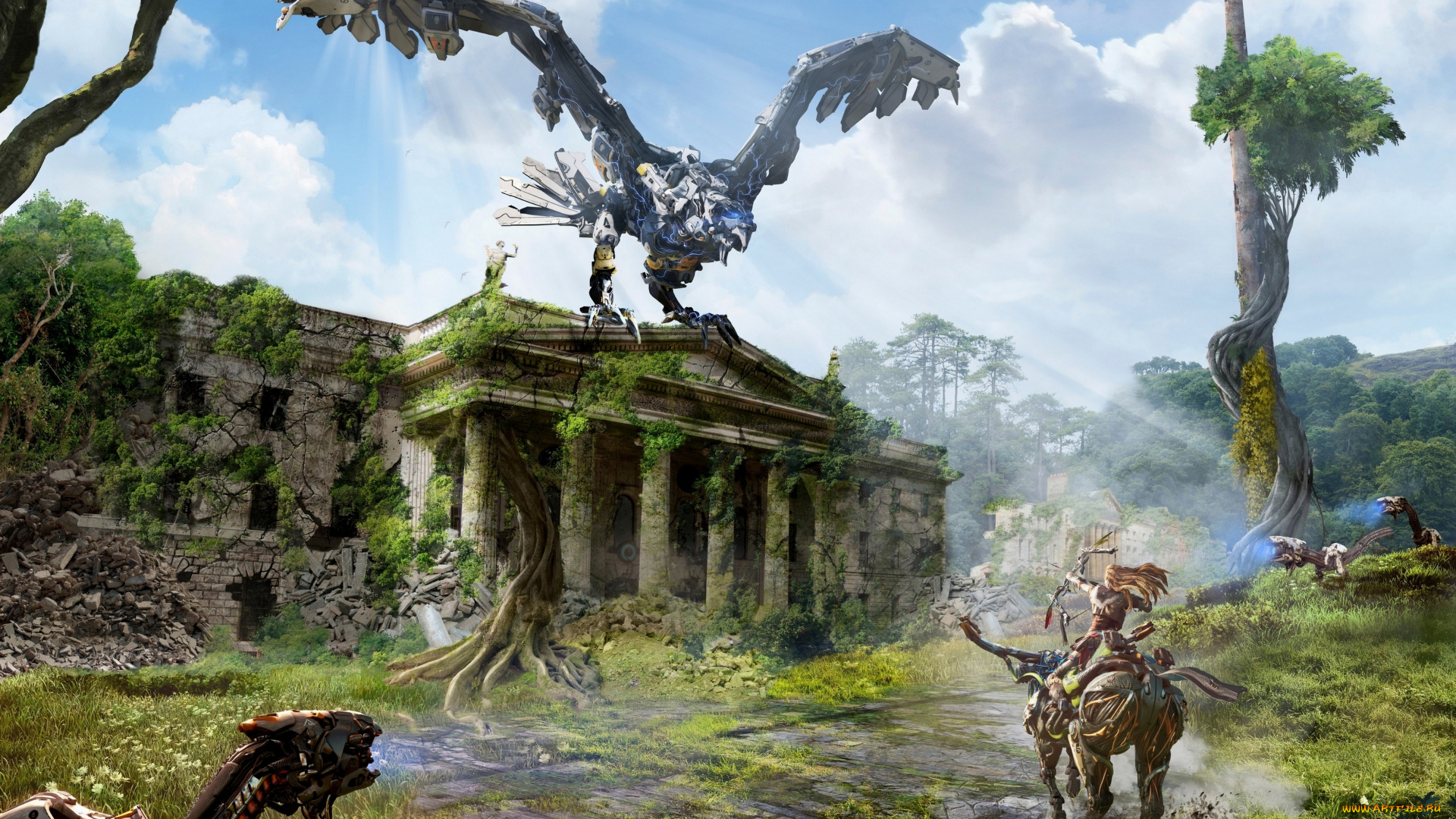 видео, игры, horizon, zero, dawn, horizon, zero, dawn, action, ролевая