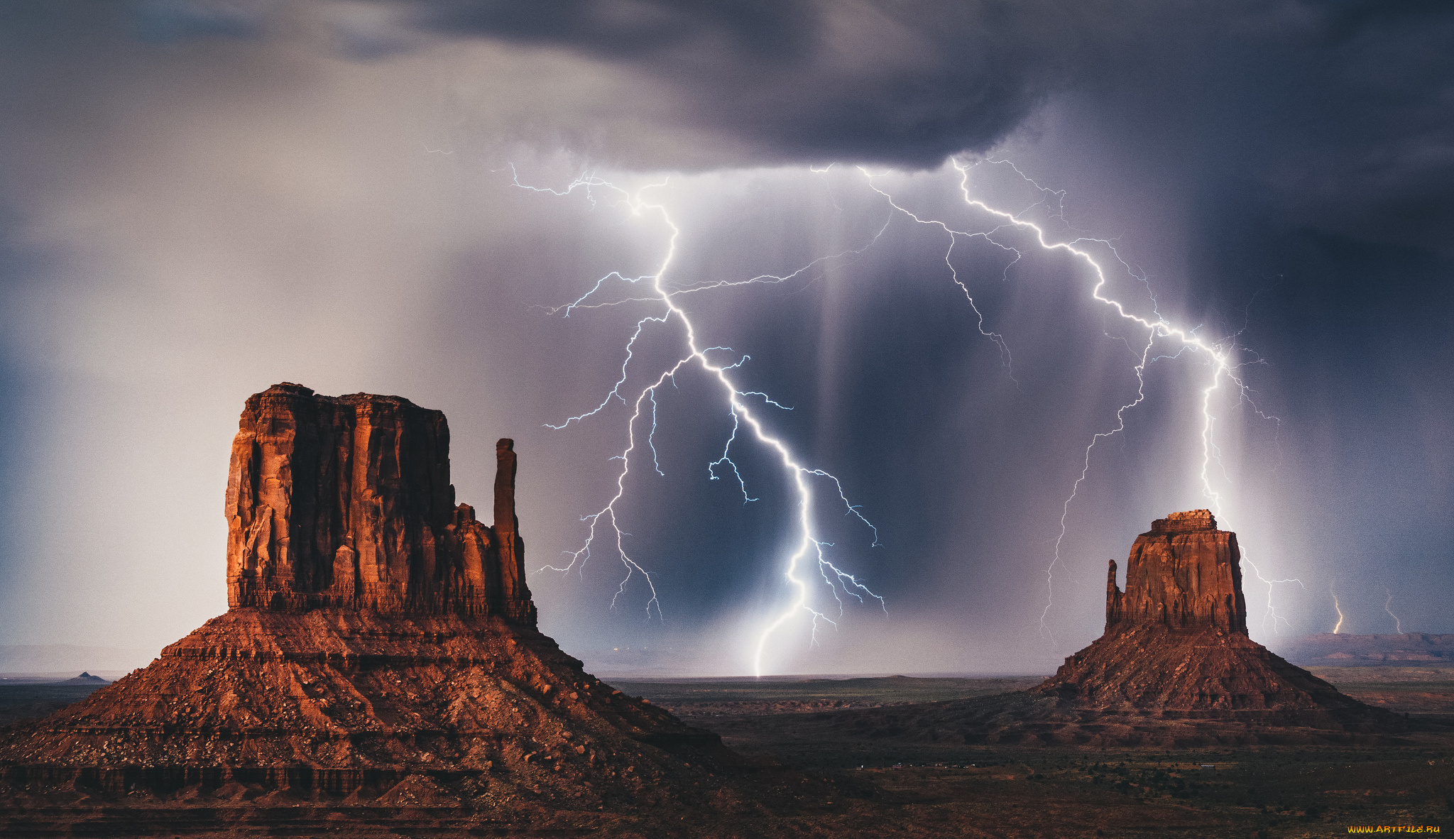 природа, молния, , гроза, шторм