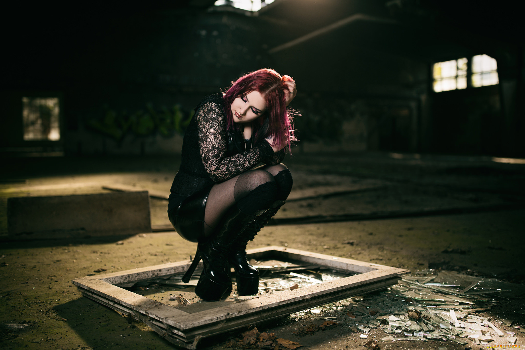 девушки, -unsort, , рыжеволосые, и, другие, взгляд, лицо