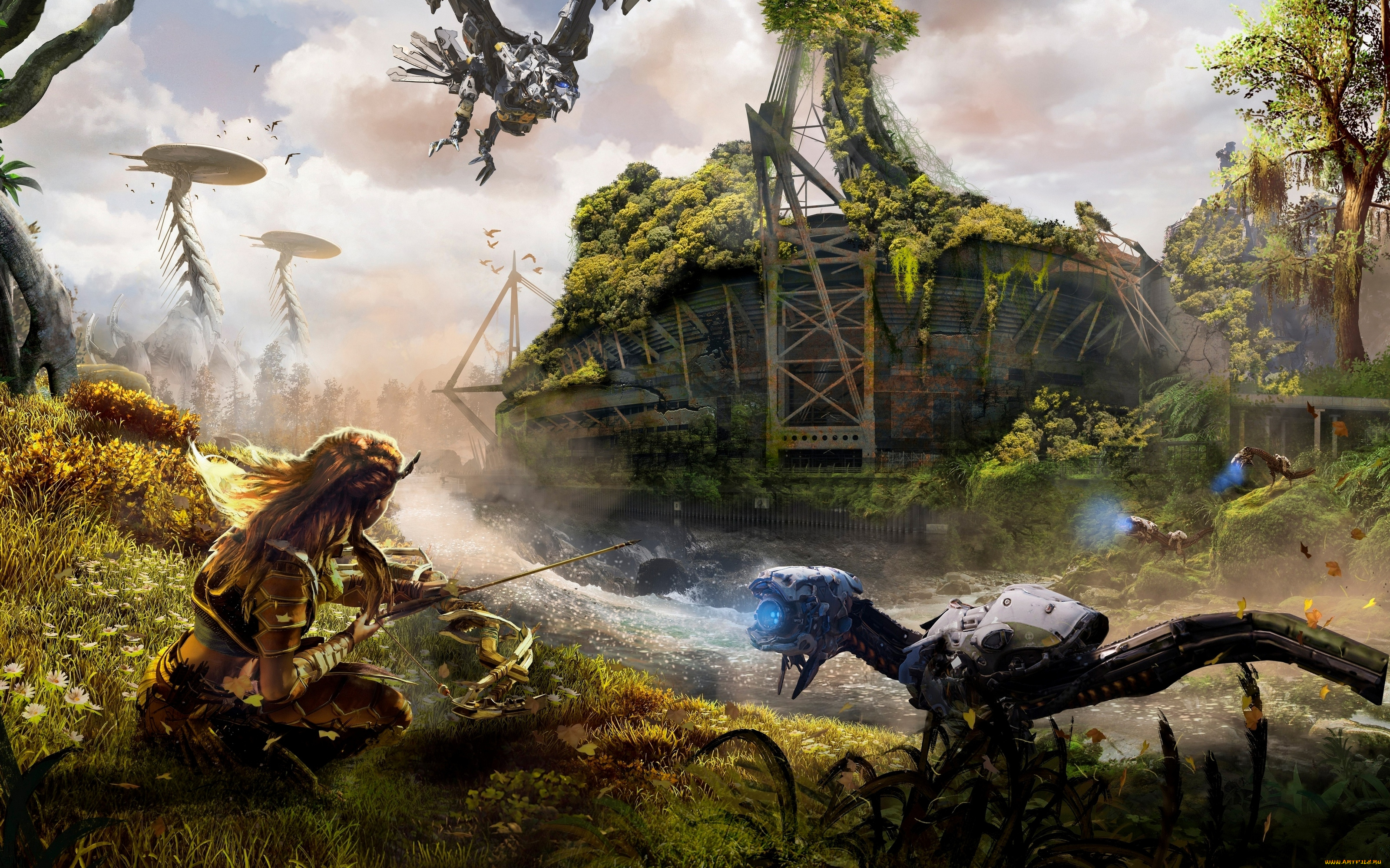 видео, игры, horizon, zero, dawn, horizon, zero, dawn, action, ролевая