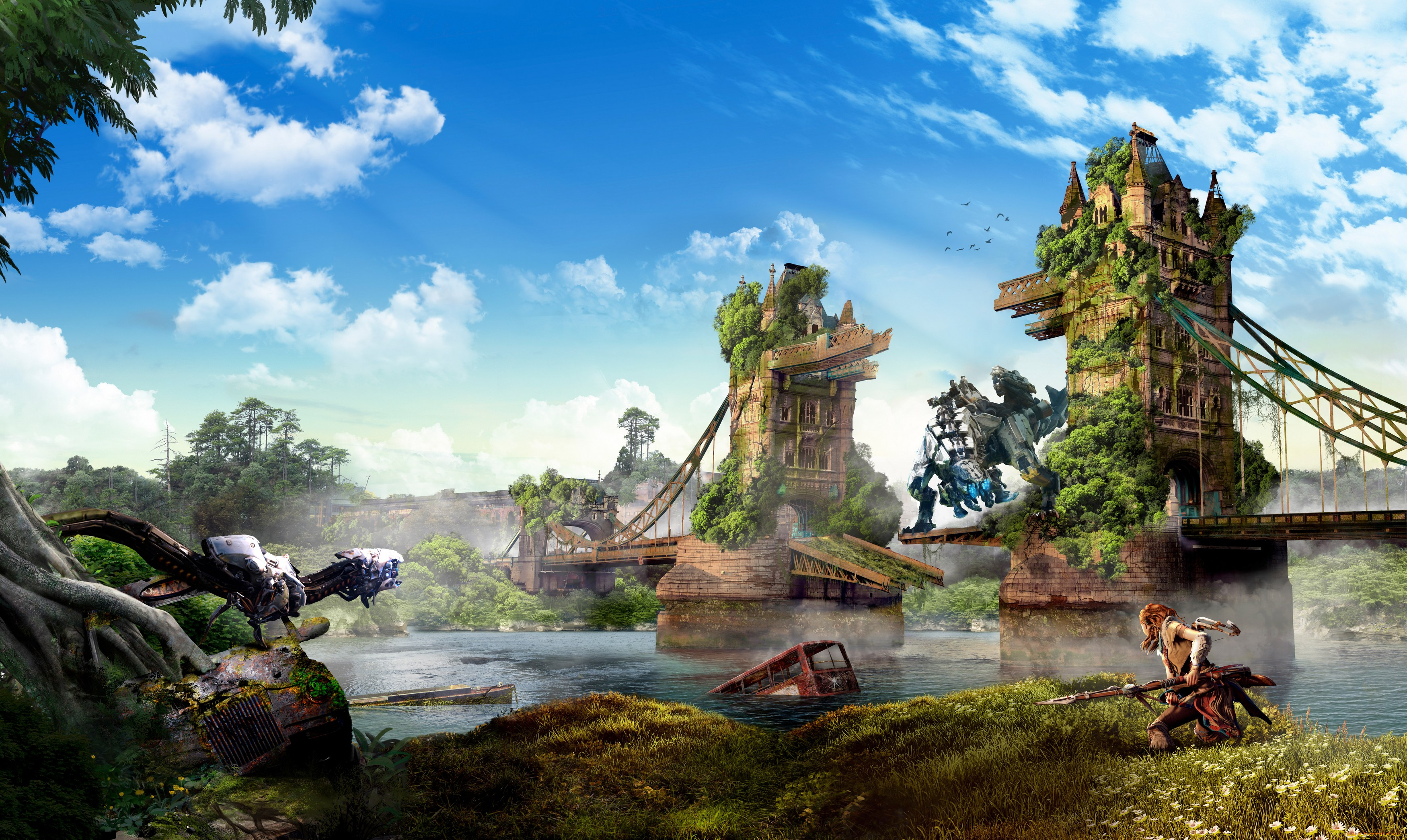 видео, игры, horizon, zero, dawn, horizon, zero, dawn, action, ролевая