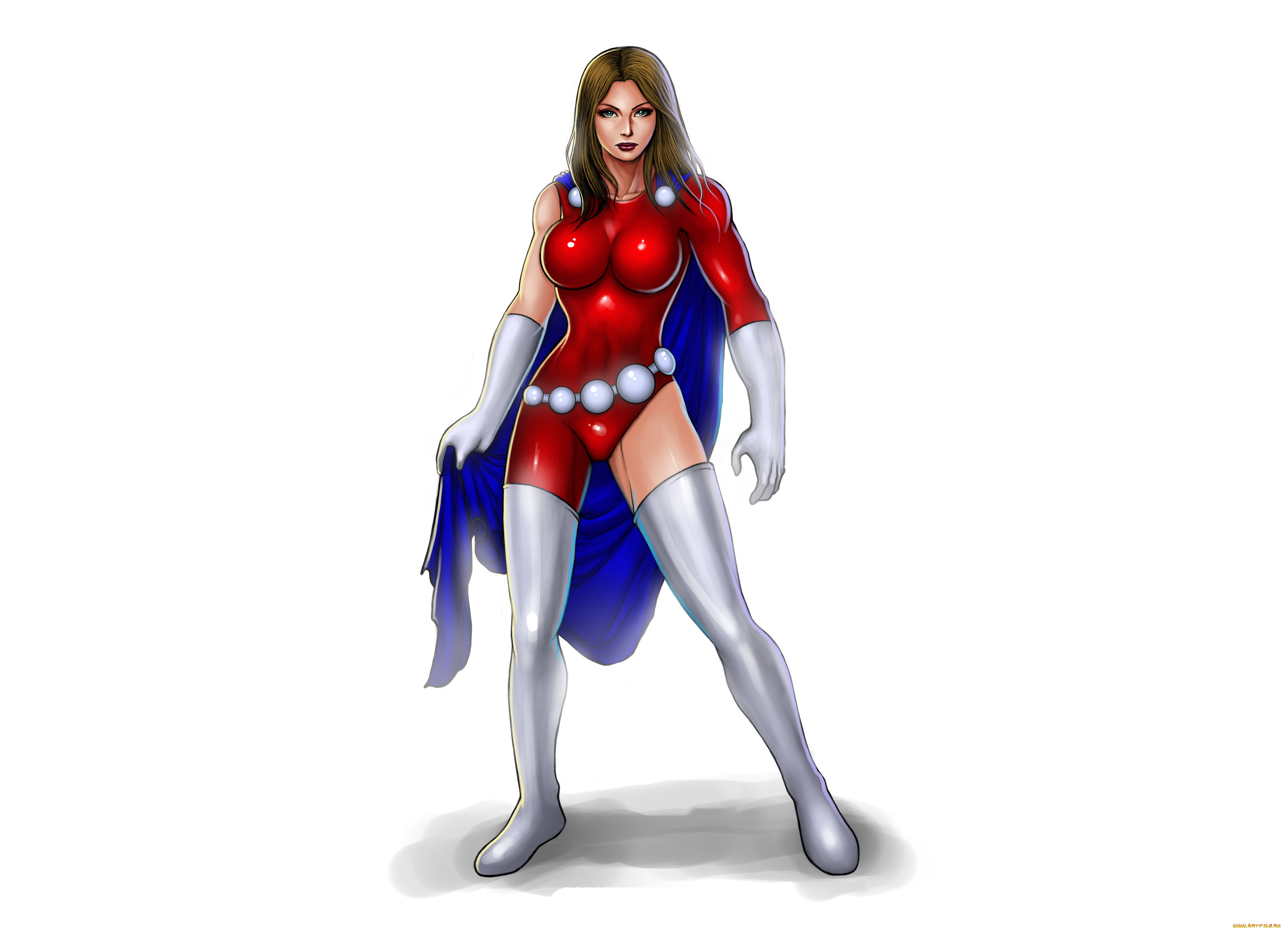 рисованное, комиксы, униформа, взгляд, фон, девушка