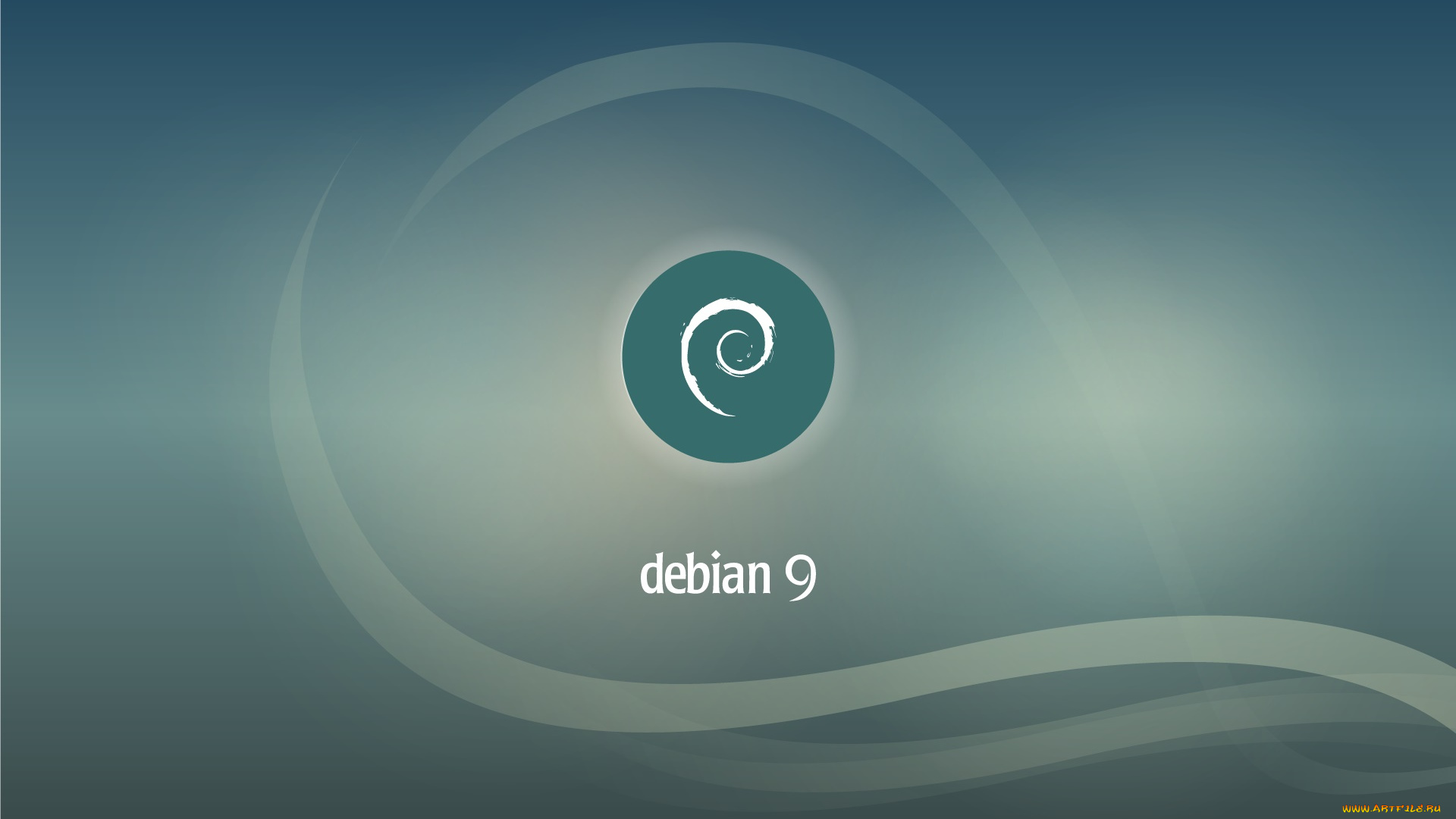 компьютеры, debian, фон, логотип