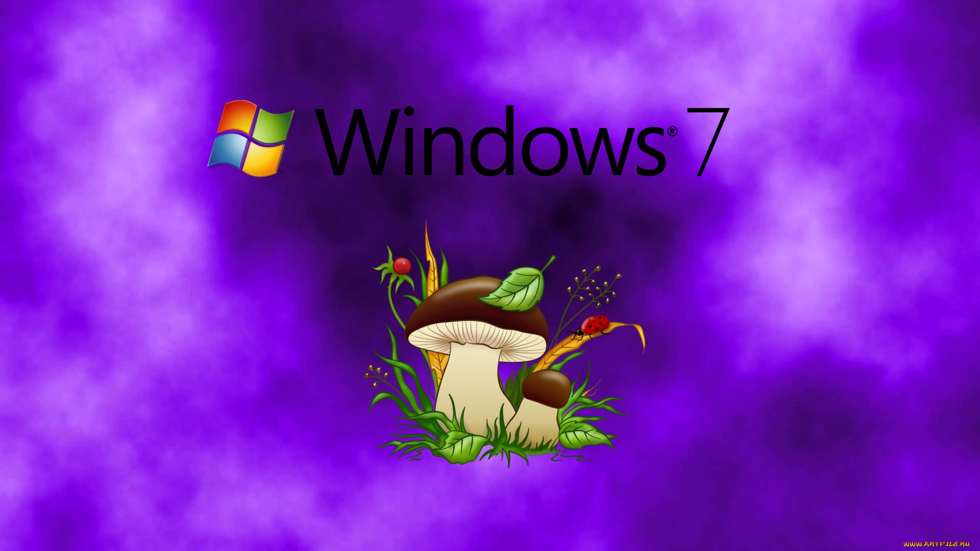 компьютеры, windows, 7, , vienna, логотип, фон