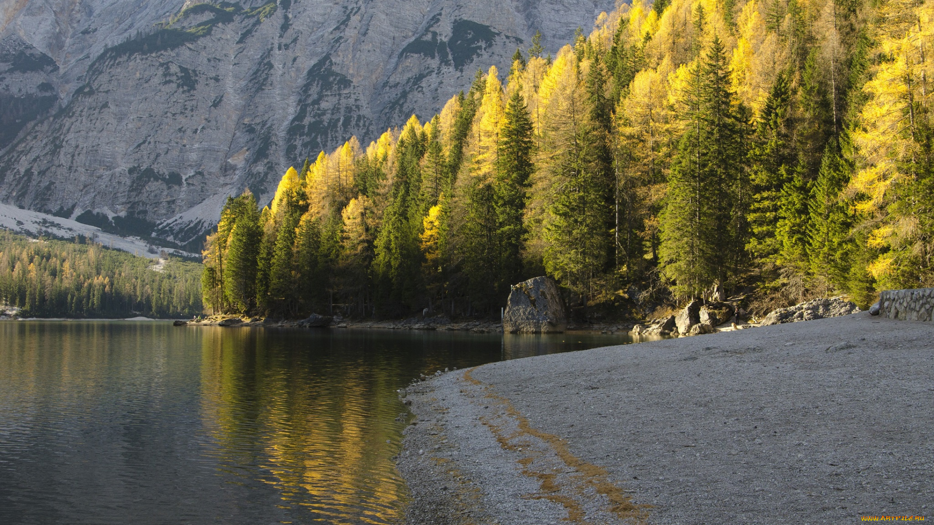 природа, реки, озера, деревья, осень, река, горы