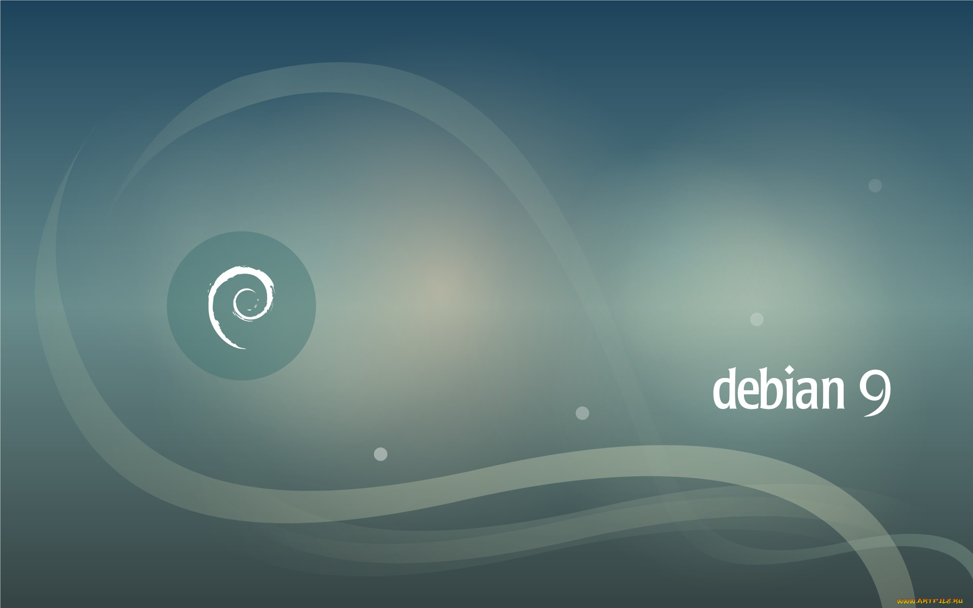 компьютеры, debian, фон, логотип