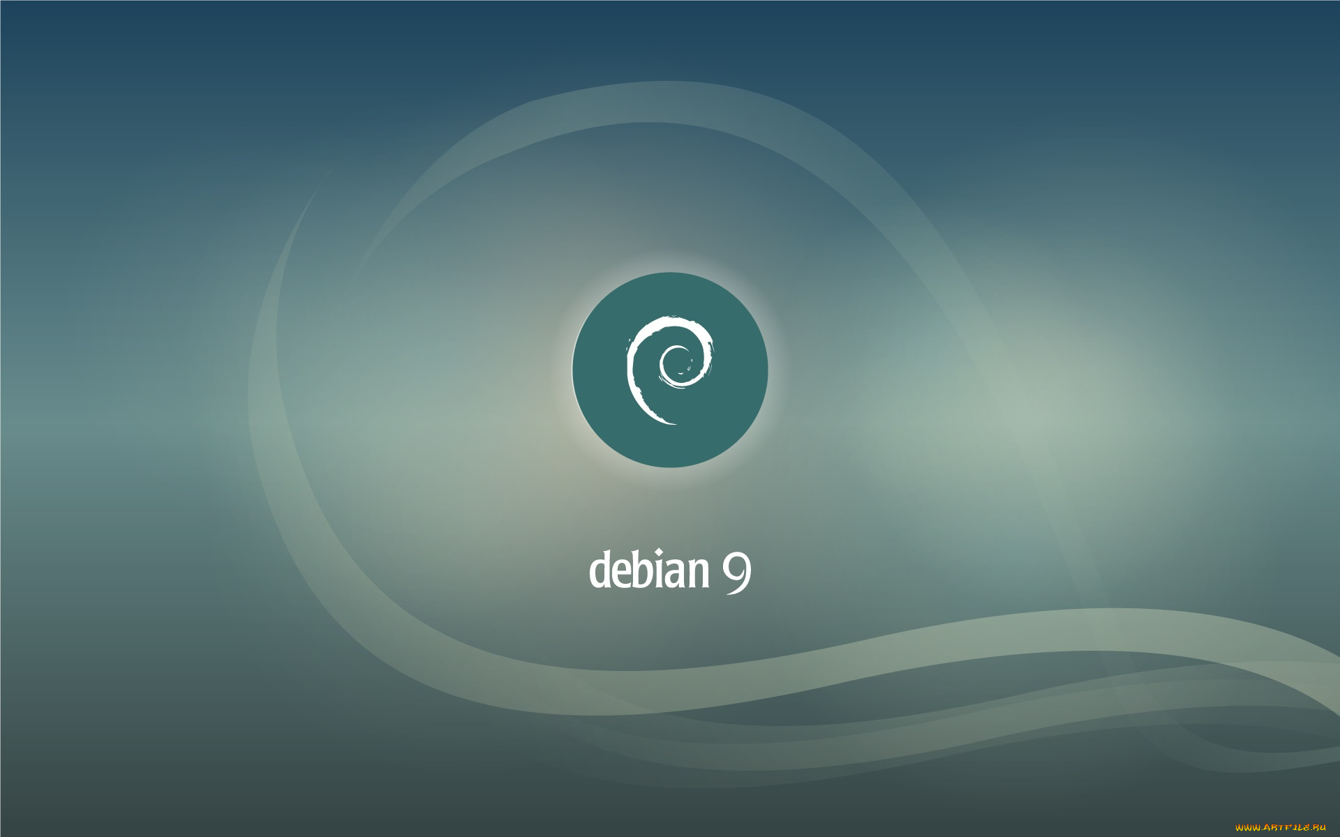 компьютеры, debian, фон, логотип