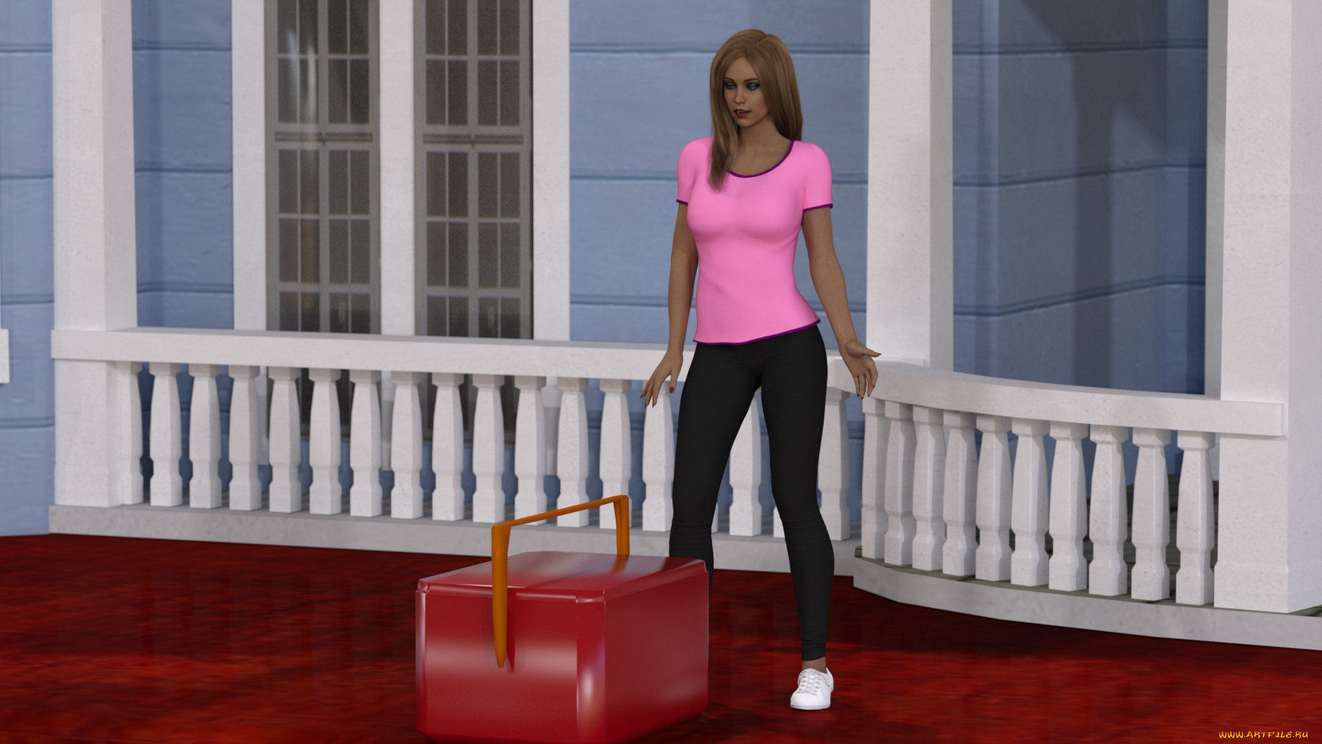 3д, графика, фантазия, , fantasy, фон, взгляд, девушка