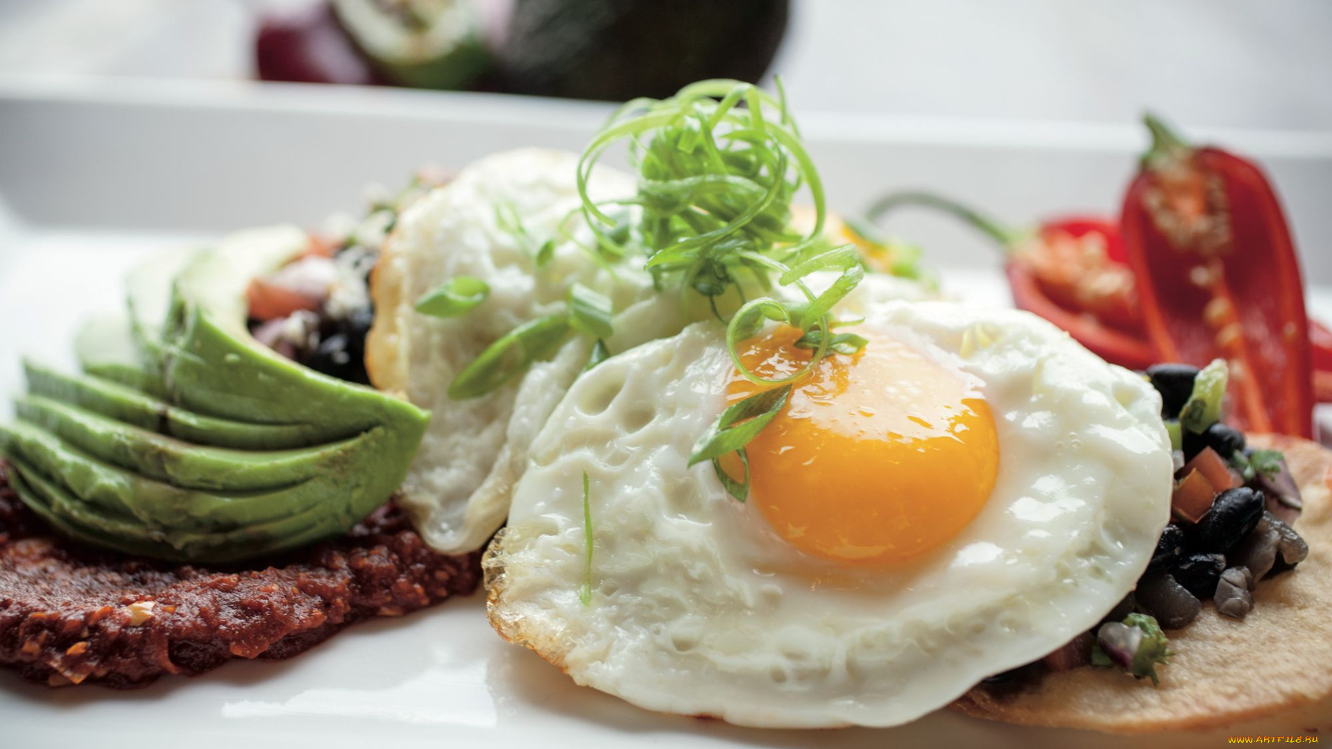 еда, яичные, блюда, яичница