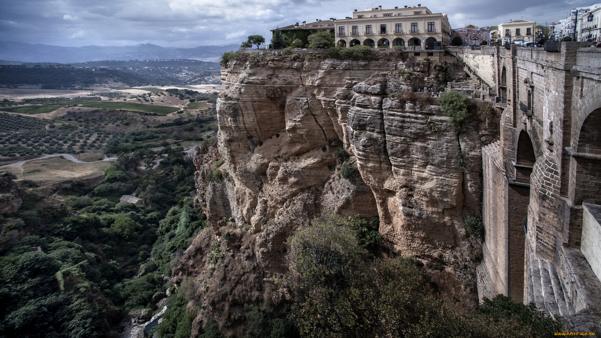 spain, , ronda, города, -, панорамы, простор