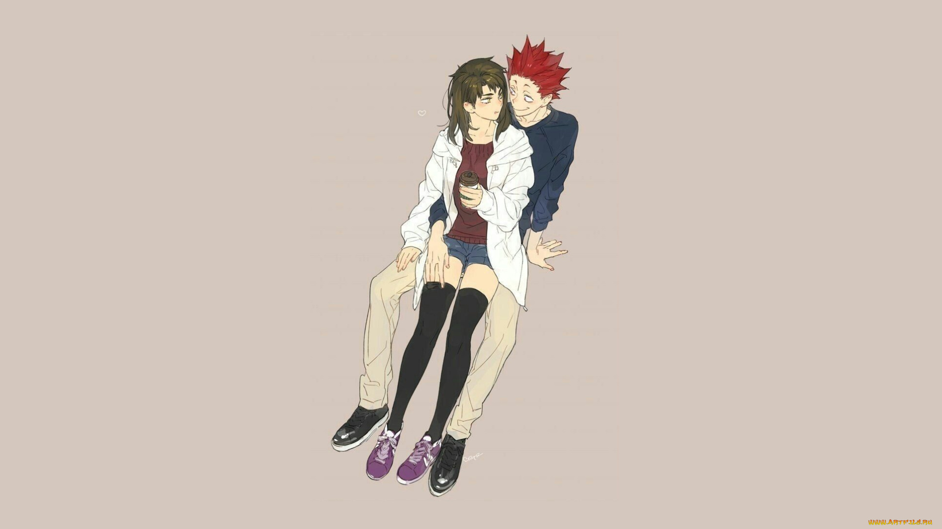 аниме, haikyuu, двое