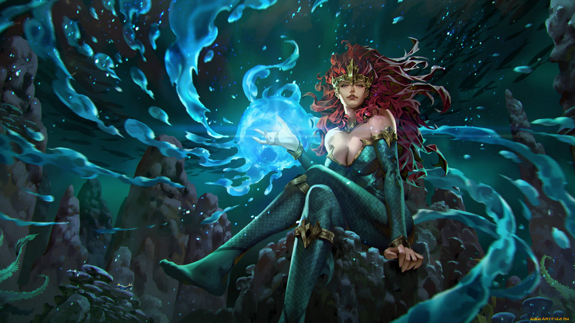 видео, игры, legend, of, the, cryptids, девушка, фон, взгляд, униформа, магия