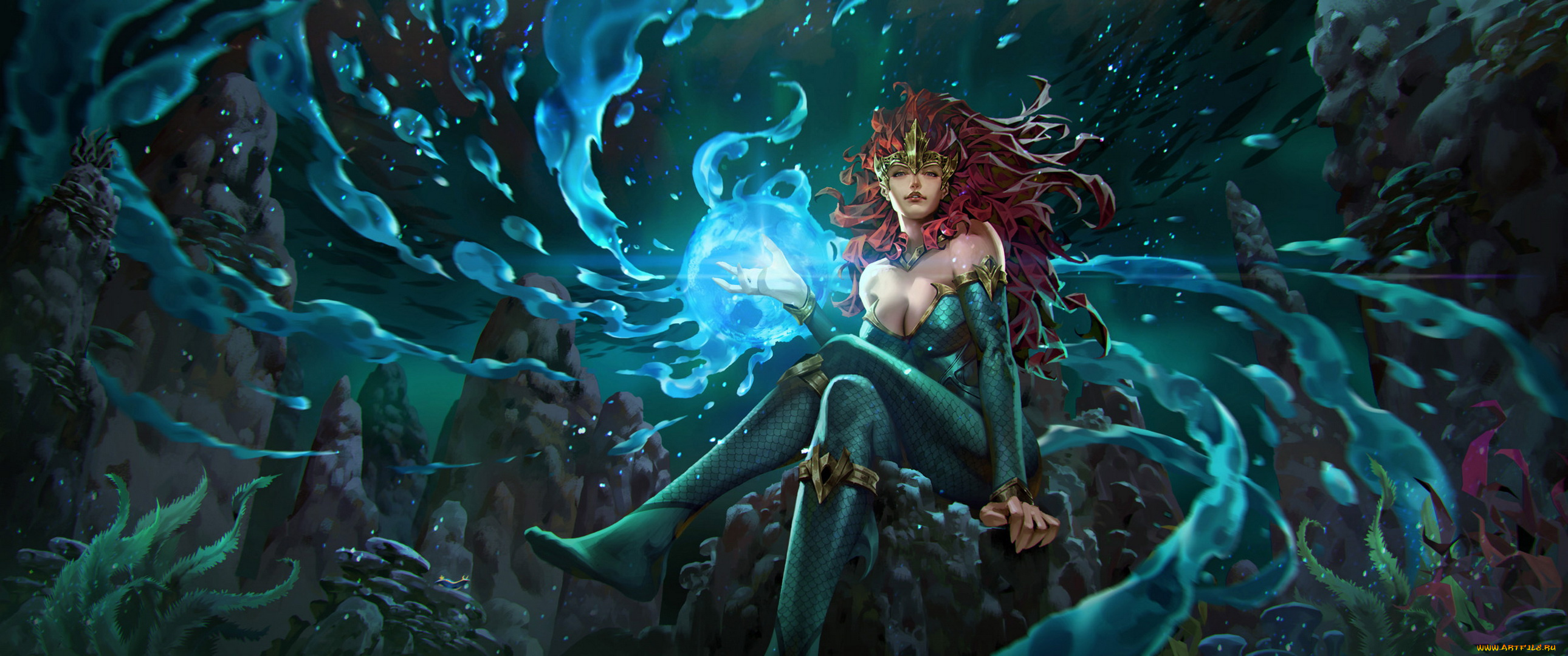 видео, игры, legend, of, the, cryptids, девушка, фон, взгляд, униформа, магия