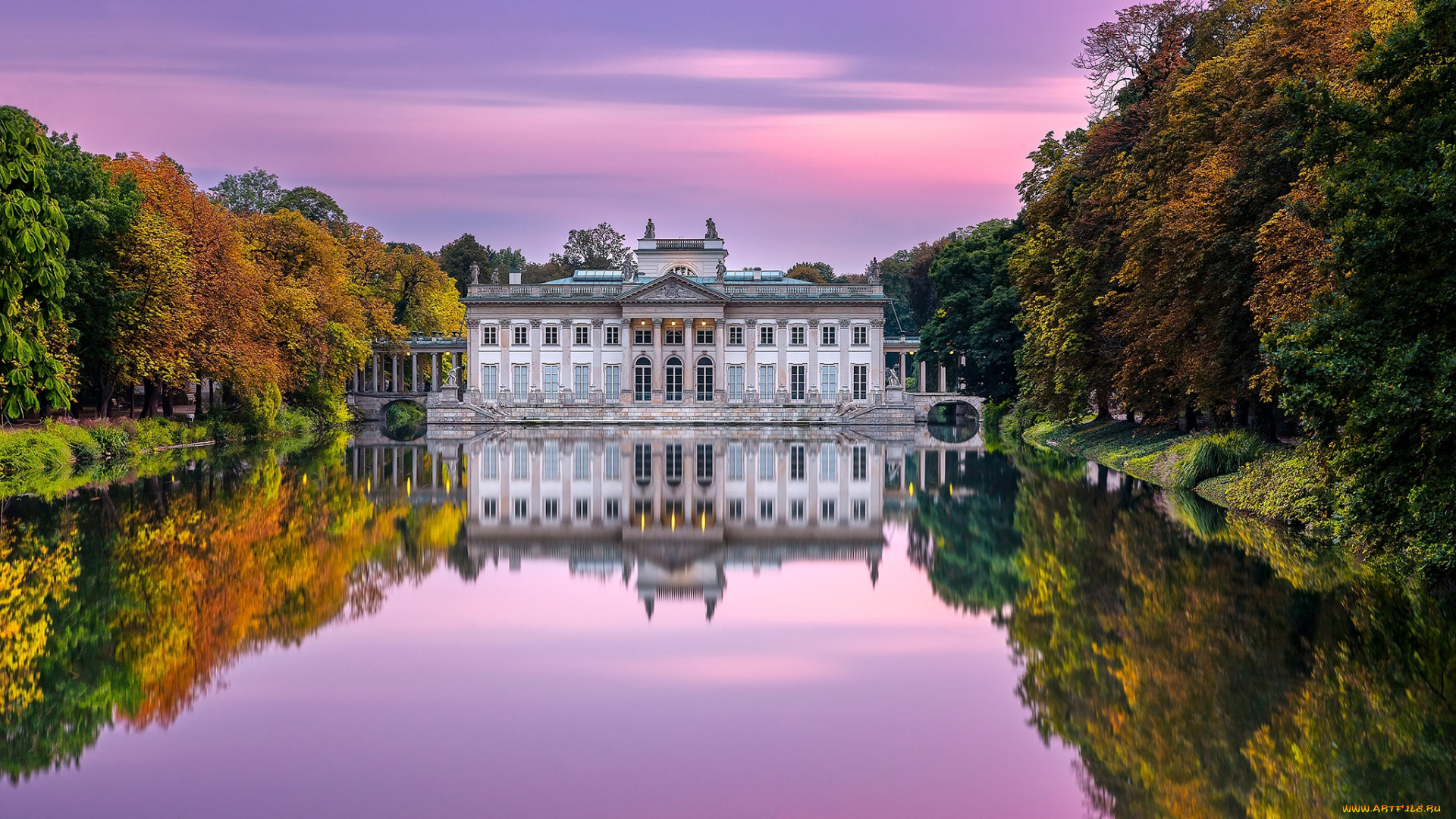 lazienki, palace, города, варшава, , польша, lazienki, palace