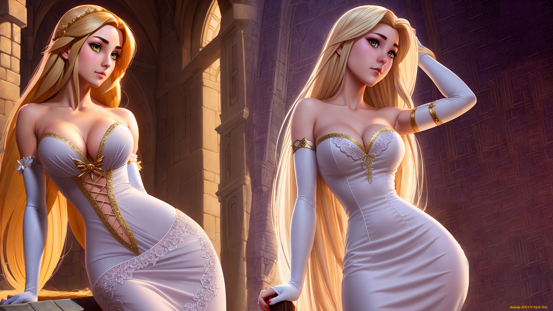 мультфильмы, tangled, rapunzel