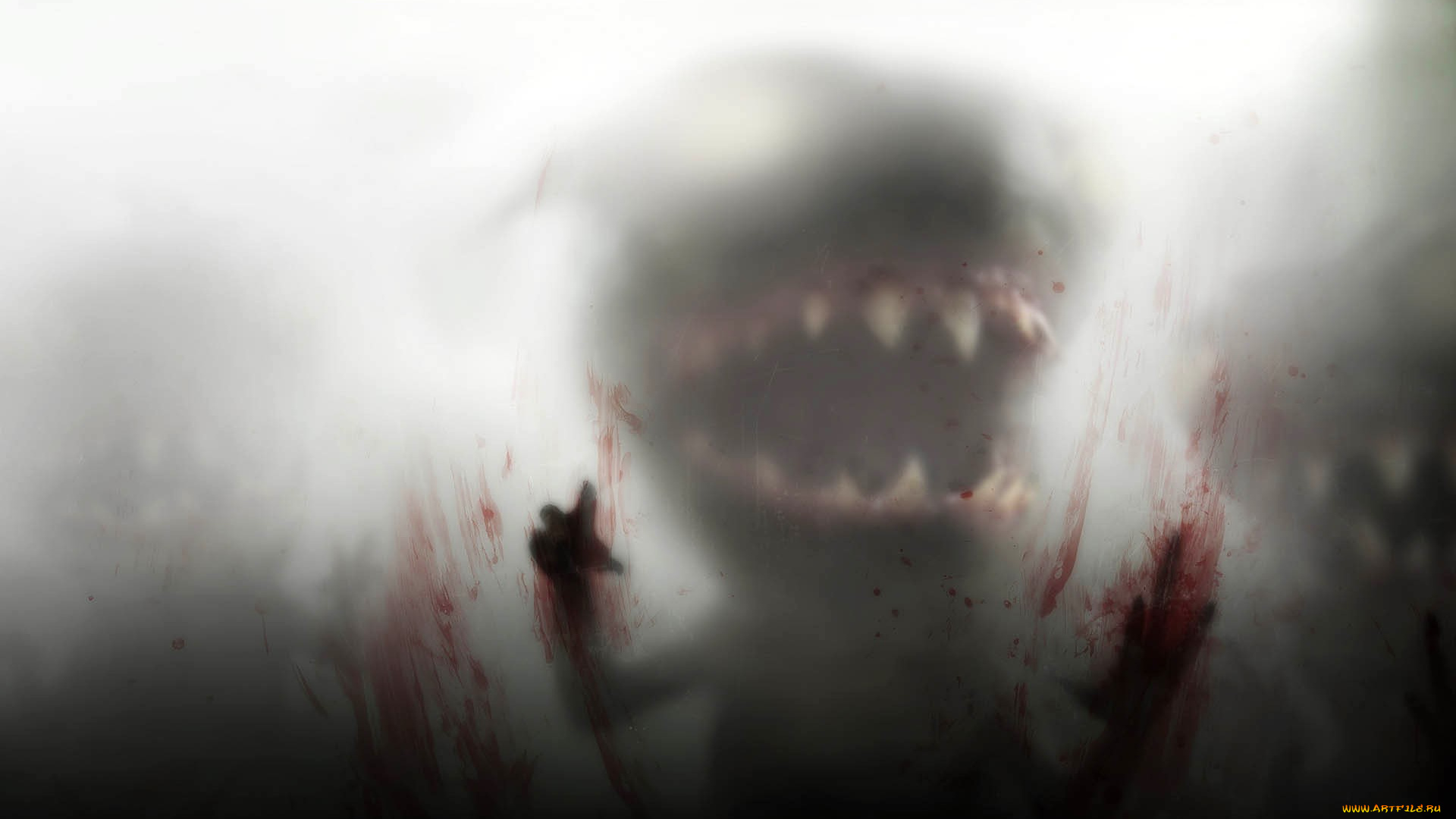 видео, игры, killer, freaks, from, outer, space, монстр, пасть, кровь, туман