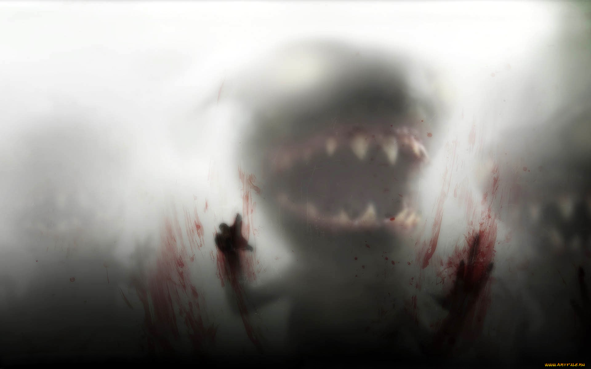 видео, игры, killer, freaks, from, outer, space, монстр, пасть, кровь, туман