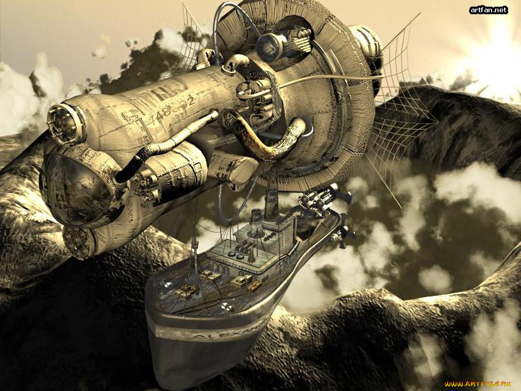 фэнтези, космические, корабли, звездолеты, станции