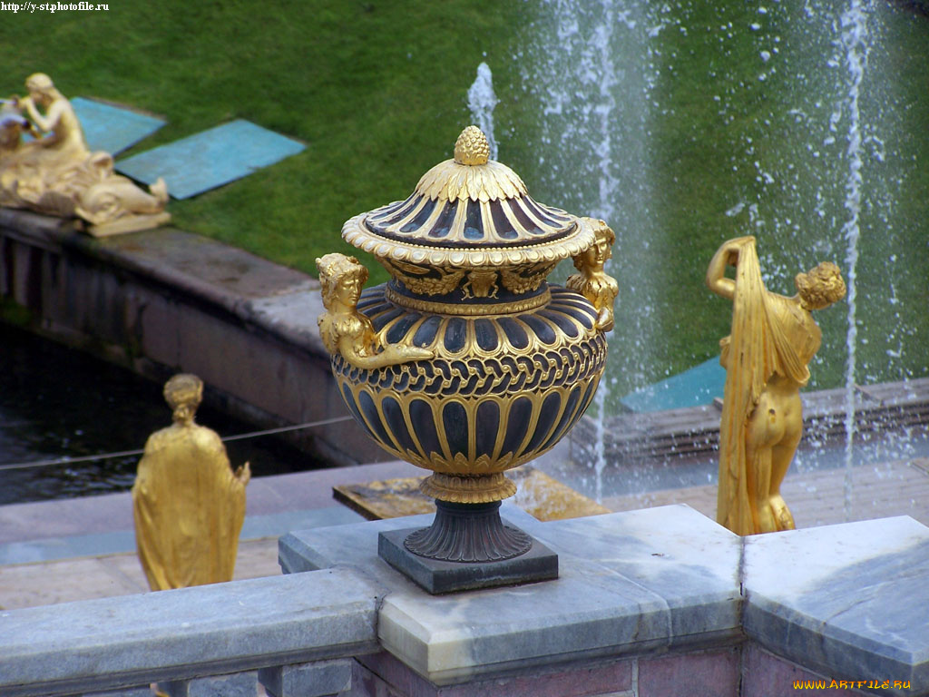 петергоф, нижний, парк, лето, 2005, города, санкт, петербург, россия