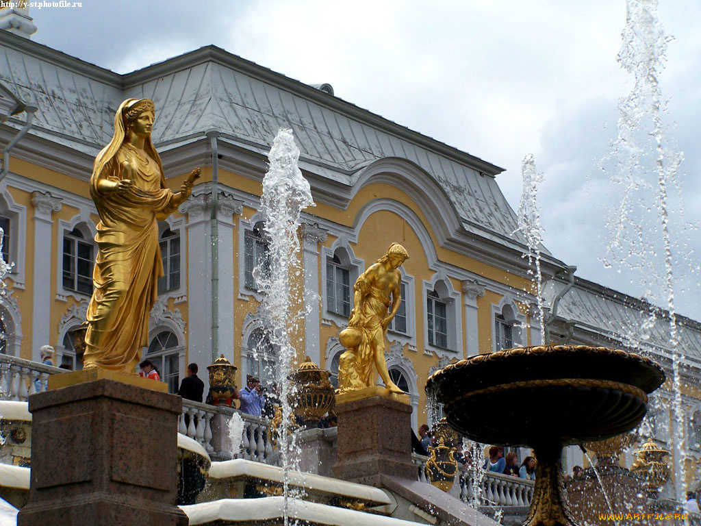 петергоф, нижний, парк, лето, 2005, города, санкт, петербург, россия