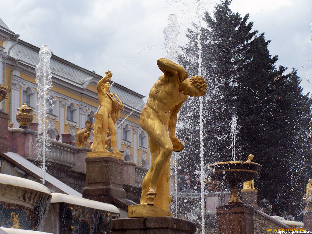 петергоф, нижний, парк, лето, 2005, города, санкт, петербург, россия