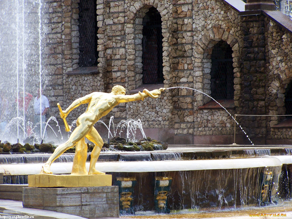 петергоф, нижний, парк, лето, 2005, города, санкт, петербург, россия