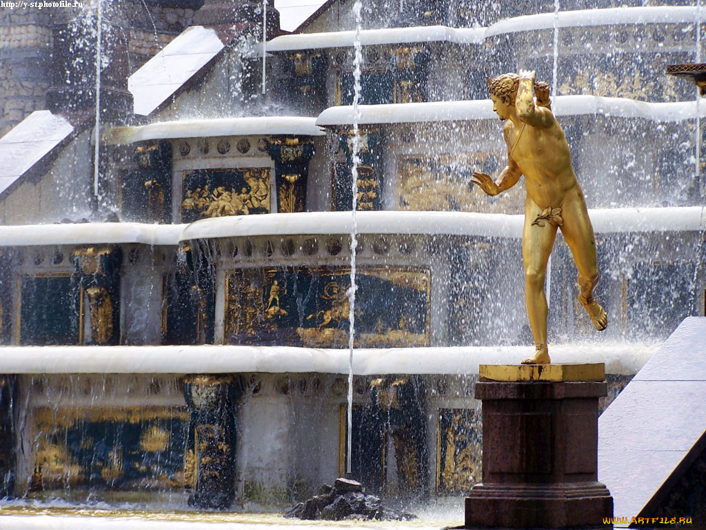 петергоф, нижний, парк, лето, 2005, города, санкт, петербург, россия